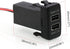 QC3.0 Dual USB Power Socket, Quick Charge Car Charger USB Adapter for Smart Phone PDA Android GPS Use for Toyota VIGO