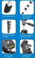 Acuvar 50 Inch 3-Way Lightweight Camera Tripod with Pan & Tilt Head Aluminum DSLR Tripod Stand with Quick Release Plate