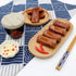 3 Housoutil Simulation Braised Pork Chops Food Model Pieces Realistic Fake Ribs Props for Home Kitchen Decoration