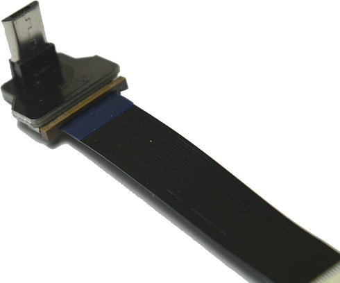 Short Micro USB Flat Slim Thin Ribbon FPC Cable Micro USB 90 Degree Angle to Standard USB A for Charging and Sync