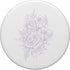 PopSockets Standard PopGrip, Light Pastel Purple White Floral