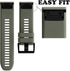 ANCOOL 22mm Soft Silicone Watch Bands for Fenix 5/6/7, Compatible with Garmin Fenix 5 Plus/6 Pro/8 47mm/7 Pro (Black,