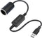 SiYear USB A Male to 12V 18W Cigarette Lighter Socket Adapter Power Cable
