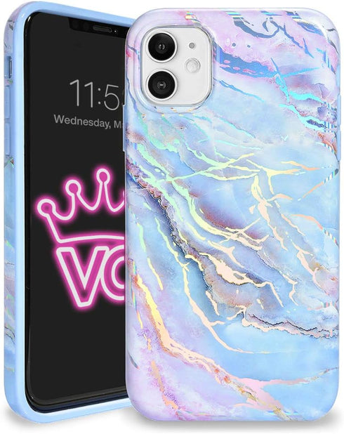 Velvet Caviar Compatible with iPhone 12 Mini Case - Cute Protective Phone Cover, 10ft Drop Tested (Holographic Pink