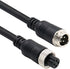 Car Video Extension Cable, 4Pin Aviation Video Extension and Power Cord, 15ft/5m