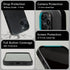 alto Magnetic Leather Case for iPhone 15 Plus and 14 Plus, Shockproof Italian Leather, 6.7 inch, Black
