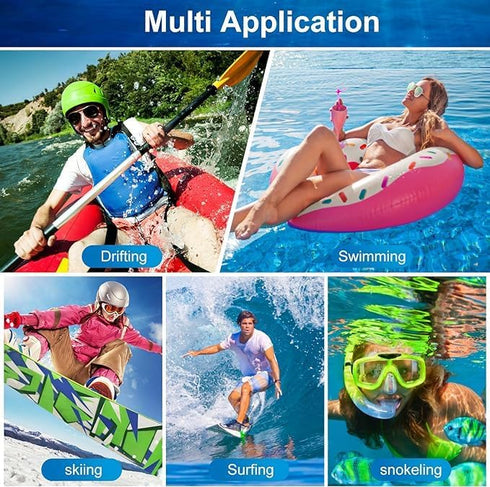 Floating Waterproof Phone Pouch/Case, IP68 Dry Bag for iPhone 15 Pro Max, Samsung Galaxy S24, Phones Under 6.9 in, 1