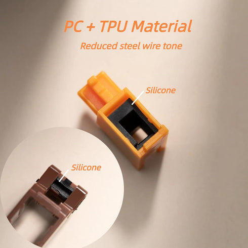 WS Stupid Keyboard Stabilizers, Snap-in Stabilizers Kit with 2u 6.25u 7u Wires, 1.2mm PCB Mount Stabs for Mechanical