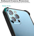New Aluminum Frame Metal Bumper Case for iPhone 13 Pro Max, Slim Hard Cover with Soft Inner Bumper, Raised Edge