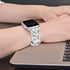 iiteeology Compatible with Apple Watch Band 46mm 45mm 44mm 42mm, Glitter Shiny Bling Leather Band for iWatch Series