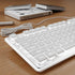 SEUNKWANG EWEADN GX710S Backlit Computer Keyboards, Wired USB Keyboard with White Backlit, Metal