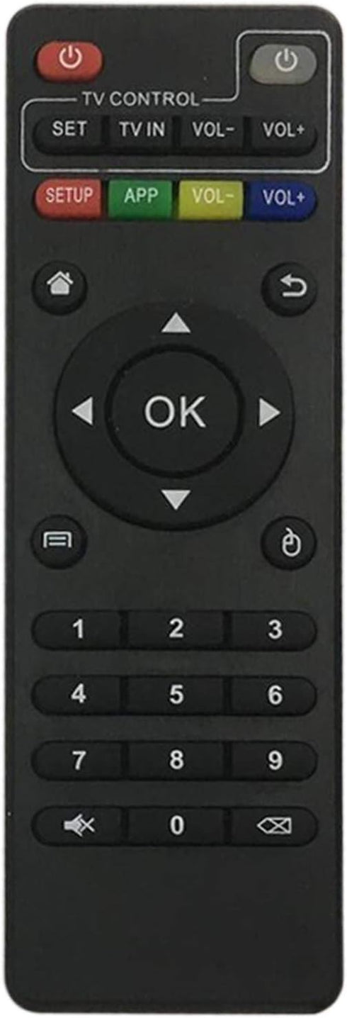 Young Replacement Remote Control for Android TV Box MXQ, MXQ PRO, MXQ-4K, M8S, M8N, T95, T95M, Black