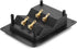 Facmogu 2PCS Rectangle 4-Way Speaker Terminal Box with Gold-Plated Binding Post for DIY Applications & 4PCS Screws
