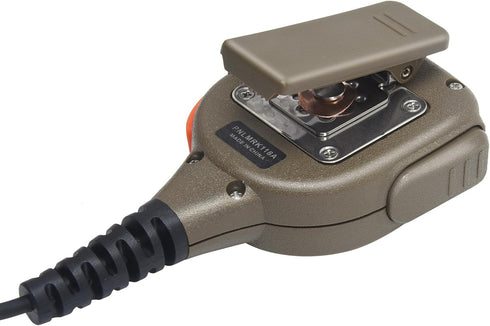 IP65 Waterproof Shoulder Mic Walkie Talkie Police Radio Speaker Microphone, Compatible with HYT Hytera Models, Coffee