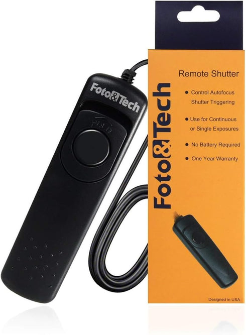 Foto&Tech Wired Remote Shutter Release RR-100 Replacement for X-S20 X-T30 III X-E5 GFX100