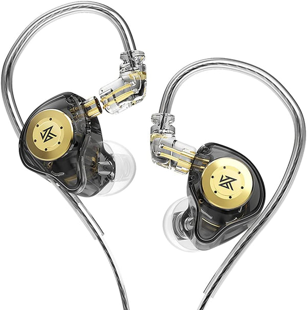 erjigo EDXPro KZ EDX in-Ear Monitors, HiFi Stereo IEM Noise Isolating Sport Earbuds with Detachable Cable, No Mic