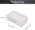 Fielect 5Pcs 9V Battery Storage Case - Transparent Organizer for 9V Battery Multipurpose Holder