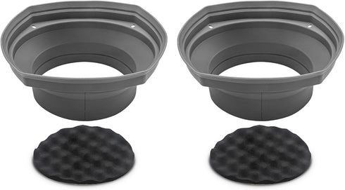RECOIL SPB69 Foldable Silicone 6 X 9” Car Speaker Baffle Kits - Sound Quality Improvement and Protection, One Pair