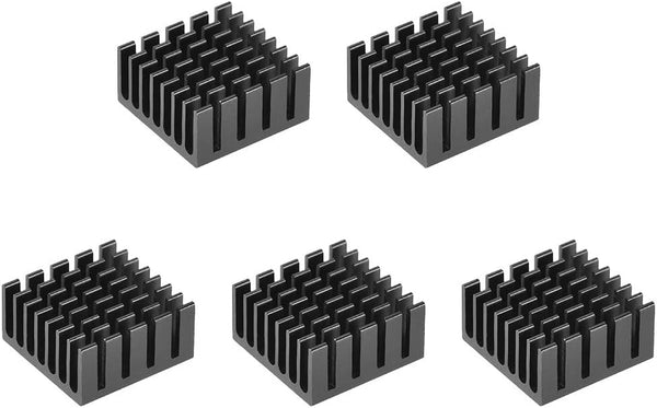 uxcell Electronic Radiators Heatsink for MOS GPU IC Chip - Black 20 x 20 x 10 mm 5pcs