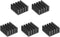 uxcell Electronic Radiators Heatsink for MOS GPU IC Chip - Black 20 x 20 x 10 mm 5pcs