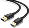 USB 3.0 Male to Male Cable - 6Ft, USB to USB Cable with Gold-Plated Connector for Hard Drive Enclosures