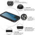 AICase Waterproof Case for iPhone 13 Mini, Snowproof Dustproof Shockproof IP68 Certified Full Body Protection