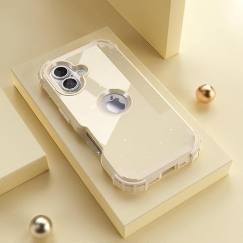 IDweel 17 3 1 for iPhone Case with Screen Protector for Women, in Shockproof Slim Fit Hybrid Heavy Duty Hard PC Cover