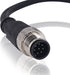 M12 Sensor Connector Aviation Cable - Male 8 pin Straight 6.5Ft/2M Aviation Socket Waterproof Electrical Cable for Industrial Automation Control,Fieldbus module,Device network by Lonlonty