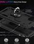 LUMARKE Google Pixel 4 Case with Screen Protector, Military Grade Protective Phone Cover with Magnetic Ring Kickstand,