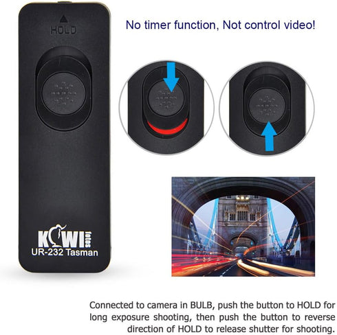 Kiwifotos Remote Control Shutter Release Cord for Sony A6000 A6100 A6600 A6500 A6400 A6300 A7IV A7III A7II A7R V IV