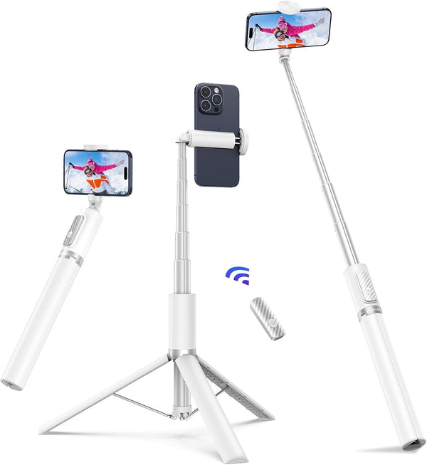 ATUMTEK 68.5" Selfie Stick Tripod, Extendable Aluminum Tripod with Bluetooth Remote for iPhone and Android