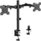 WALI Dual Monitor Desk Mount, Stand for 2 Monitors Up to 27 Inch, Max 22lbs, Black, Home, Office, School