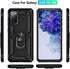 for Samsung Galaxy S20 FE Case with Screen Protector, Military Grade 16ft Drop Tested Cover, Black
