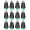 RCA to AV Screw Terminal Connector, Phono RCA Female Jack Solderless Converter for Audio/Video Speaker Wire