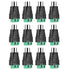 RCA to AV Screw Terminal Connector, Phono RCA Female Jack Solderless Converter for Audio/Video Speaker Wire