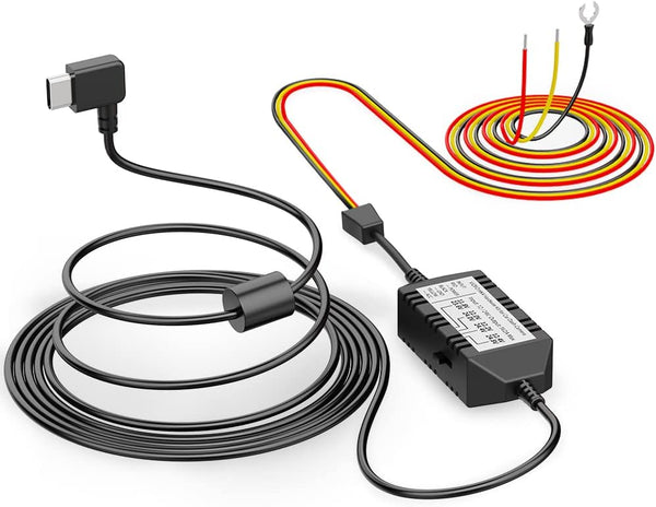VIOFO HK4 Acc Hardwire Cable, USB-C for A329/A229/A119Mini2/A139Pro/WM1/T130 Dash Cam, Low Voltage Protection