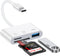 Sicodo USB C SD Card Reader for iPhone 17e/17 Pro/17Pro Max/17/16/15, 3 in