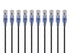 Cat6A RJ45, 550Mhz, 10G, 30AWG, 10-Pack, 7 Monoprice Ethernet Patch Cable - Snagless UTP, Pure Bare Copper Wire, Feet