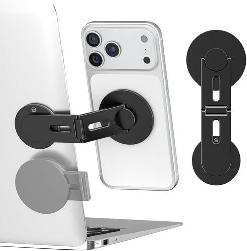 CloudValley Magnetic Phone Laptop Holder Mount, Foldable Hidden Portable Stand for iPhone 17/16/15/14/13