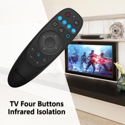 BPR2S Bluetooth Voice Remote Control Air Mouse with 6-Axis Gyro, IR Learning for Android TV Box, No USB Dongle