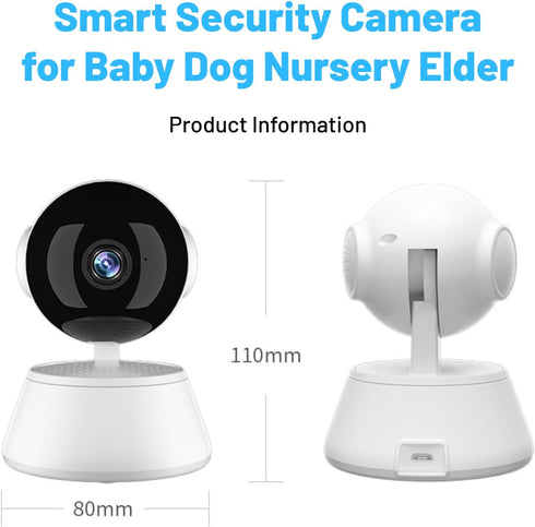 Indoor Surveillance Camera, 24/7 Alert V380 PRO for Baby, Night Vision, Secure Local & Cloud Storage