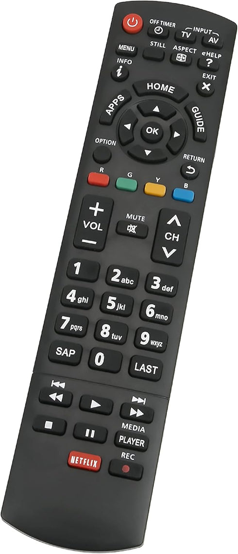 New N2QAYB000835 Remote for PANASONIC TV - Compatible with TC-P55ST60, TC-P50ST60, and more