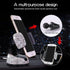 Dashboard Bling Phone Holder - Universal Car Mount for Windshield and Air Vent, Silver