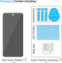 3 Pack Anti-Spy Tempered Glass Privacy Screen Protector for Google Pixel 8 Pro - Ultra HD, Bubble-Free, 9H Scratch