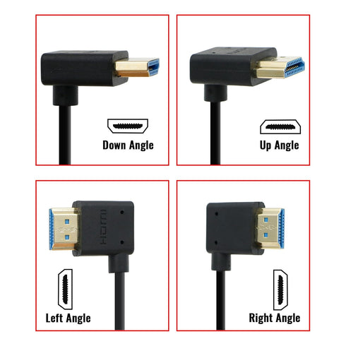 2.1 BM5, 48Gbps 8K A7iv, F6, E2 Uonecn Left Angle HDMI Cable for Atomos Ninja V, Portkeys Braided Coiled HDMI Cord
