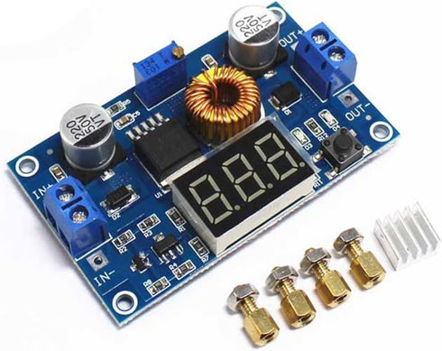 XL4015 Adjustable 5A 75W DC-DC Step Down Regulated Power Module with LED