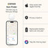 Key Finder, Wallet Tracker Works with Apple Find My (iOS only), Replaceable Battery, Water-Resistant, Bluetooth Item Finder for Bags, Luggage, Pets & Backpack, 1 Pack White