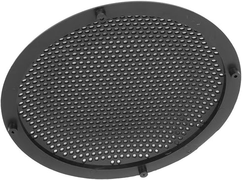 Unifizz 4pcs 8'' Plastic Audio Speaker Cover Mesh Subwoofer Grill Protector Black for Auto Car