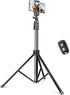 SENSYNE 72" Phone Tripod - Extendable Cell Phone Tripod Stand with Wireless Remote and Phone Holder, Compatible with