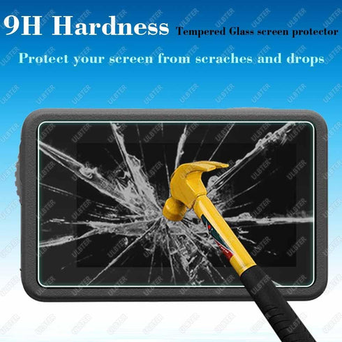 Screen Protector for DJI OSMO Action 4 Camera + Silicone Lens Cap Cover, 0.3mm 9H Hardness
